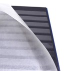 Blue 16 Page Hardcover Stamp Stock Book  Black Pages  Double Glassine  9 Strips