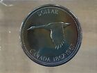 1867-1967 Canada Centennial Goose Silver Dollar Specimen Blue Toned Unc  B0234