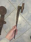 Antique Old 4    Primitive Cast Iron Barn Door Rollers Pulley Hangers Pair Set