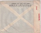 Palestine To Usa Postage Due 3 Cents Cover Censor Sealing Label