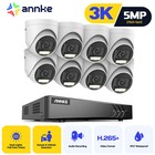 Annke 5mp Security Camera System Color Night 8ch Dvr Ip67 H 265  Human Detection