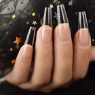 500pcs Coffin Nail Tips Full Cover Clear Nails For Acrylic Ballerina False Na   