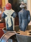 Antique Candles Movie Song Of South Tempy   Remus 1946 Pair Painted Rare 