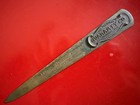 Vtg Art Nouveau Advertising Brass Letter Opener The American Guaranty Co  Ohio