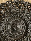 Cast Iron Round Ornate Black Decorative Heat Grate Cover Trivet Apco W gate Mark