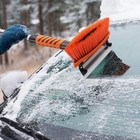  Snow Removal Brush And Ice Scrapers For Car Windshield  3 In 1 Heavy Duty 