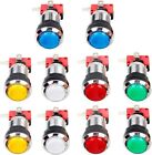 Electroplated Silver Led Lit Arcade Push Buttons Mame Multicade 1p 2p Coin