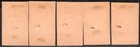 Hungary 1919 Stamp Sc    198 202 Used First Day Cancel On Piece