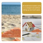 100 Pcs Simulated Brick Child Miniature Wall Building Miniatures