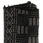 Ebony Black Bogolan Mali Mud Cloth Mande Design African Black And White Cotton