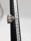 Art Deco Sterling Silver 925 Enamel Order Eastern Star Oes Ring 4 75 