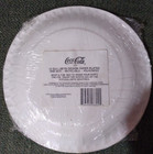 1993 Coca-cola 12 Bullseye-design Paper Plates Nine Inch Still In Original Wap