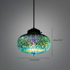 Modern Ceiling Light 3d Colourful Glass Chandelier Hanging Lamp Pendant Fixture