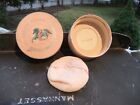 Vntg Elizabeth Arden New York Blue Grass Dusting Powder 2-piece Box   Puff