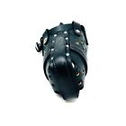 Red Line K9 Latigo Leather Agitation Police Dog Muzzle  Handmade  Black  Large