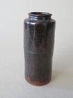 Japanese Tall Brown Glazed Chaire Or Tea Caddy --- Edo Or Meiji Period --- Chaki