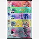 Maldives Set 5 Pcs 5 10 20 50 100 Rufiyaa Polymer P 26a 26-31 New Unc Banknotes