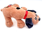 Vintage 1986 Tonka Mini 8  Pound Puppies Puppy Plush Brown Black Dog Stuffed