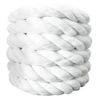 White Rope Twisted Cotton Rope 1 2 In X 165 Ft Natural Thick Cotton Rope For    