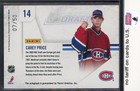 2010-11 Panini Playoff Contenders Lottery Winners Auto  14 Carey Price 07 50
