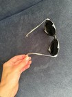 Vintage Ray-ban Glacier Sunglasses B l France Burgundy Mirror Lens Leather Sides