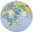 Multicolor 16-inch Inflatable Globe Replica - Learning Made Fun For Ages 5 