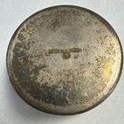 Vintage Alpaca Silver Round Engraved Etched Pill Snuff Trinket Box