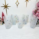 Crate   Barrel 5 Zazz Highball Millefiori Bubble Glass 15 Oz Mcm Design Atomic