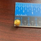2000 Pcs   7-8mm Round Gold Filigree Lightweight Jewelry Metal Craft Beads