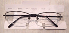 5 Pc  Marchon M550al Black  001  52 18 Semi Rimless Eyeglass Frame Lot Nos  170