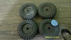 Vintage Tonka Ford Truck Set Of 4 Solid Rubber Tires For Parts