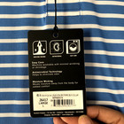 Footjoy Lisle Men s L Golf Polo Shirt Pullover Blue Striped 1911 Logo New