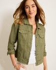 New Tommy Bahama Two Palms Raw Edge Linen Jacket   White Or Dark Fern Color