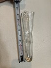 Hand Blown Clear Art Glass Hanging Wall Pocket Flower Vase 9 