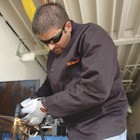 Hobart Mirrored Safety Glasses  5 0 Shade Mirrored Lenses  Black Frames  Model 