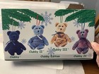 Happy Holidays Jingle Beanies Ty Beanie Babies 5  Clubby Bear  Ornaments