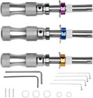 3pcs 7 Pin Advanced Tubular Lock Tool Set For Padlock Hook Tool Seal Pick Puller