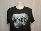 Ac Dc Electric Guitar Adult Black Xl Tshirt
