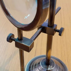 Antique Magnifying Glass With Stand Nautical Maritime Adjustable Brass Magnifie