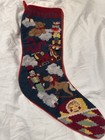 Set Of 3 Needlepoint Christmas Stockings -