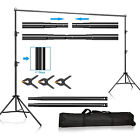 10ft Adjustable Photography Studio Screen Background Backdrop Support Stand Kit
