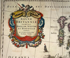 British Isles C  1670 Nicolas Visscher I Large Antique Map 17th Century