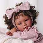20 Inch Black Reborn Baby Doll Callie Soft Realistic Newborn Reborn Baby Dolls