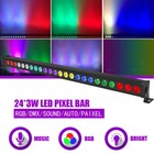 24 Led Rgb Wall Wash Light Bar Dmx Stage Dj Disco Party Club Lights With Remote