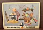 Vintage 1964 Disney Fire Prevention Set 7 Of 9 Laminated Posters Jiminy Cricket