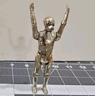 1978 Star Wars Golden Chrome Version Gold Death Star Droid Hk Unitoy Scarce