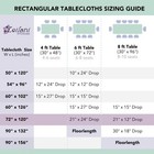 6 Pcs 72x120  Polyester Rectangle Tablecloths Wedding Party Table Linens Sale