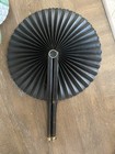 Antique Victorian Mourning Cockade Fan