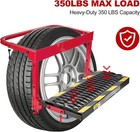 Heavy Duty Folding Tire Step Wheel Platform Adjustable For Truck Suv 350lbs New