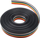 10-wire Rainbow Idc Ribbon Cable 16ft 2 54mm Pitch Connector Wire